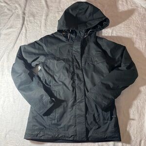 Roxy Charcoal Hooded Snow Jacket